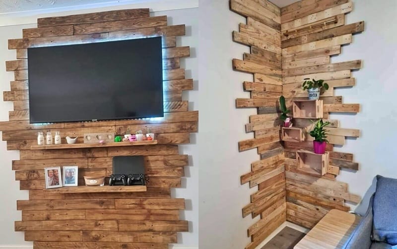 Mempercantik Ruangan dengan Dekorasi Dinding Kayu Palet Rustic