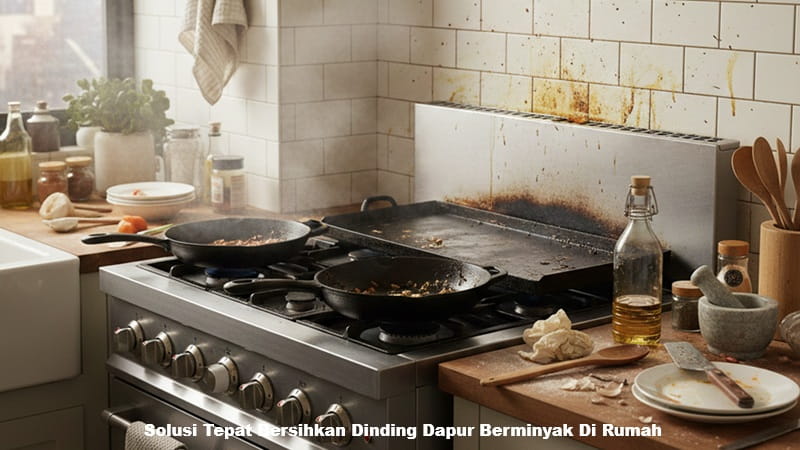 Solusi Tepat Bersihkan Dinding Dapur Berminyak Di Rumah